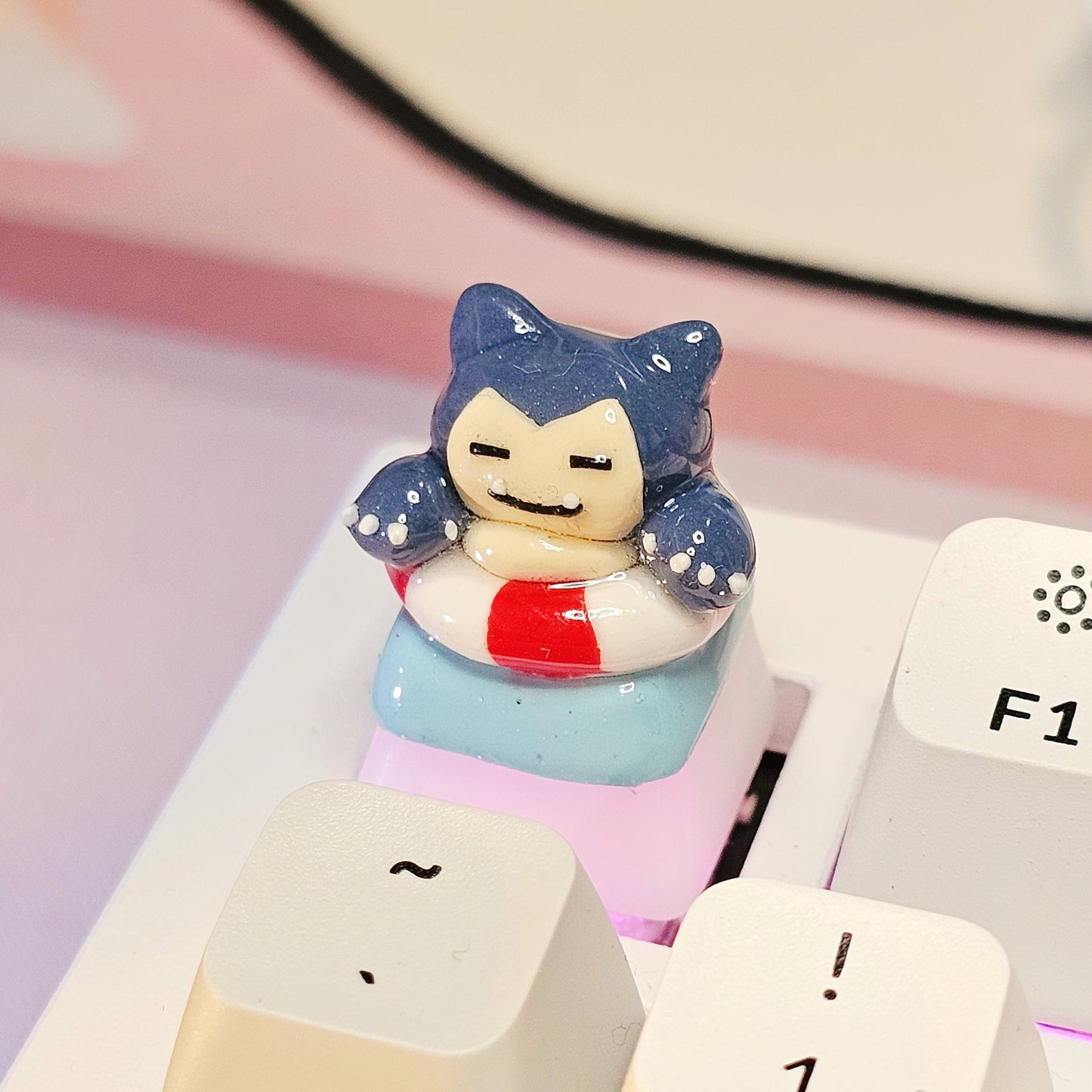Swimming Snorly Pudding Keycap
