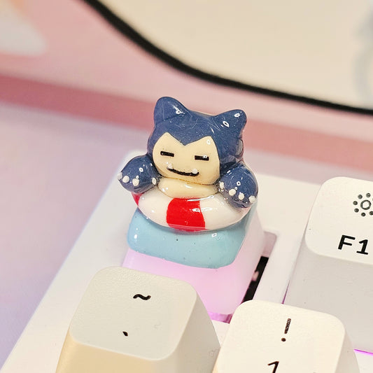 Swimming Snorly Pudding Keycap
