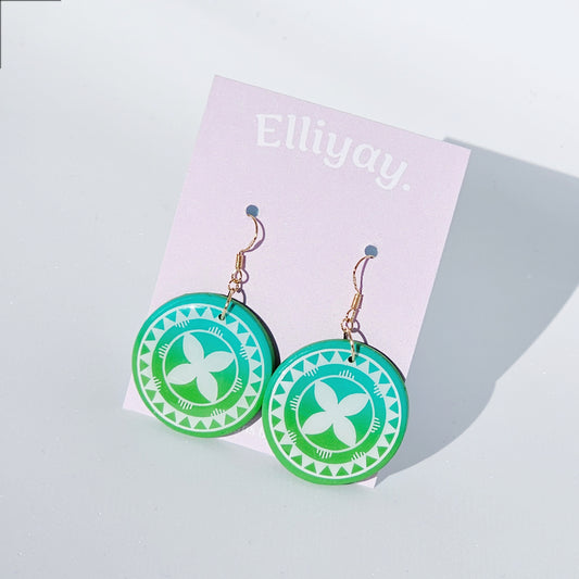 Taha - Hiapo Pattern Earring