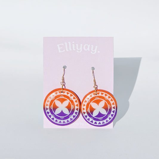 Ono - Hiapo Pattern Earrings