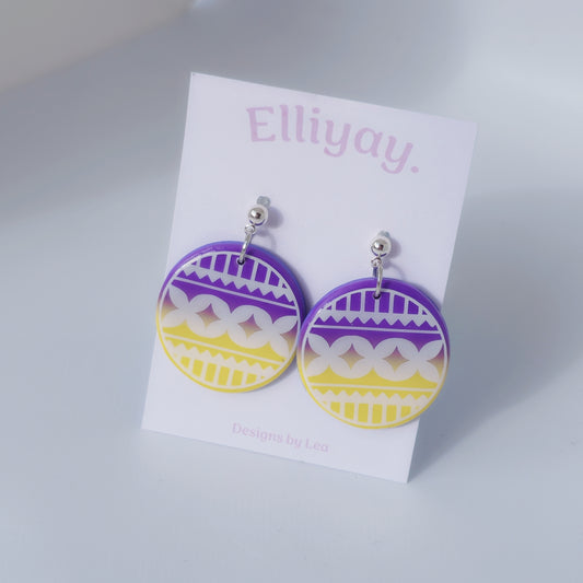 Style Tolu - Hiapo Pattern Earring #4