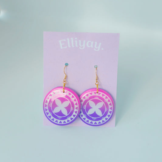 Style Ua -  Hiapo Pattern Earring #6