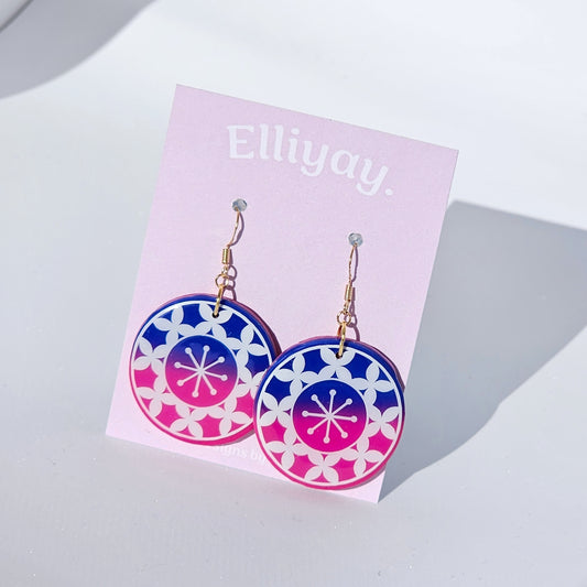 Style Taha -  Hiapo Pattern Earring #11