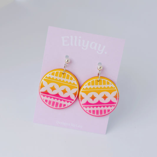 Style Tolu - Hiapo Pattern Earring #6