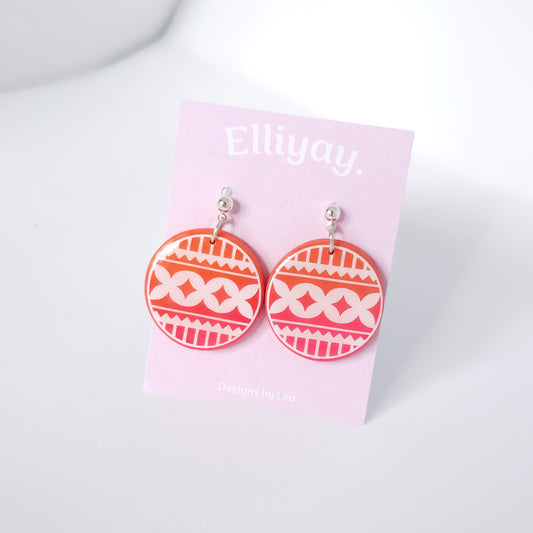 Style Tolu - Hiapo Pattern Earring #8